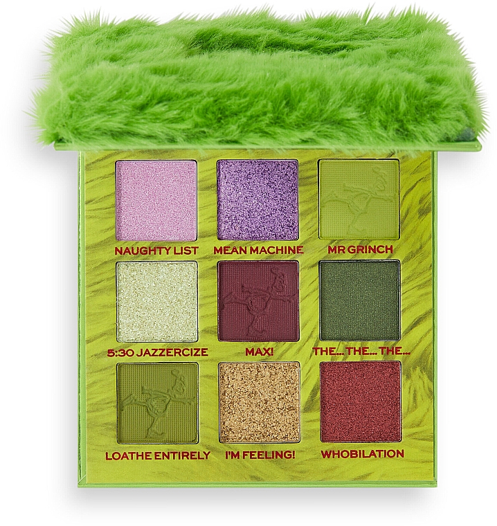 Lidschatten-Palette - Makeup Revolution x The Grinch Mean One Eye Shadow Palette — Bild N2