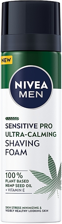 Gesichtspflegeset - NIVEA Men Hemp Sensation Ultra Calming Kit (After Shave Balsam 100ml + Rasierschaum 200ml + Gesichtscreme 75ml) — Bild N5