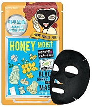 Düfte, Parfümerie und Kosmetik Feuchtigkeitsspendende Tuchmaske für das Gesicht mit Honig - Dewytree Honey Moist Black Sheet Mask