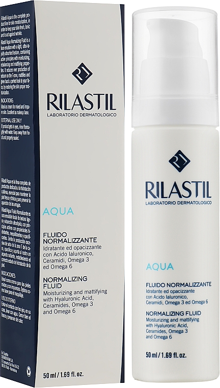 Normalisierendes Fluid mit mattierender Wirkung für das Gesicht - Rilastil Aqua Fluido Normalizzante — Bild N1