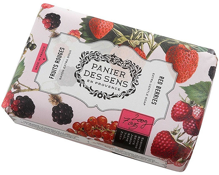 Parfümierte Körperseife - Panier Des Sens Extra Gentle Natural Soap with Shea Butter Red Berries — Bild N1