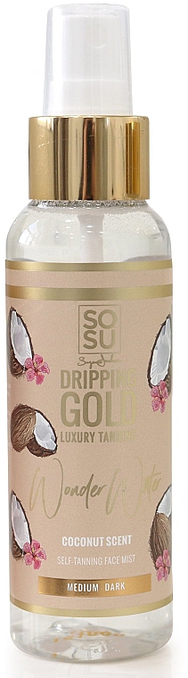 Selbstbräunungsspray Kokosnuss - Sosu by SJ Dripping Gold Wonder Water Coconut Medium/Dark — Bild N1