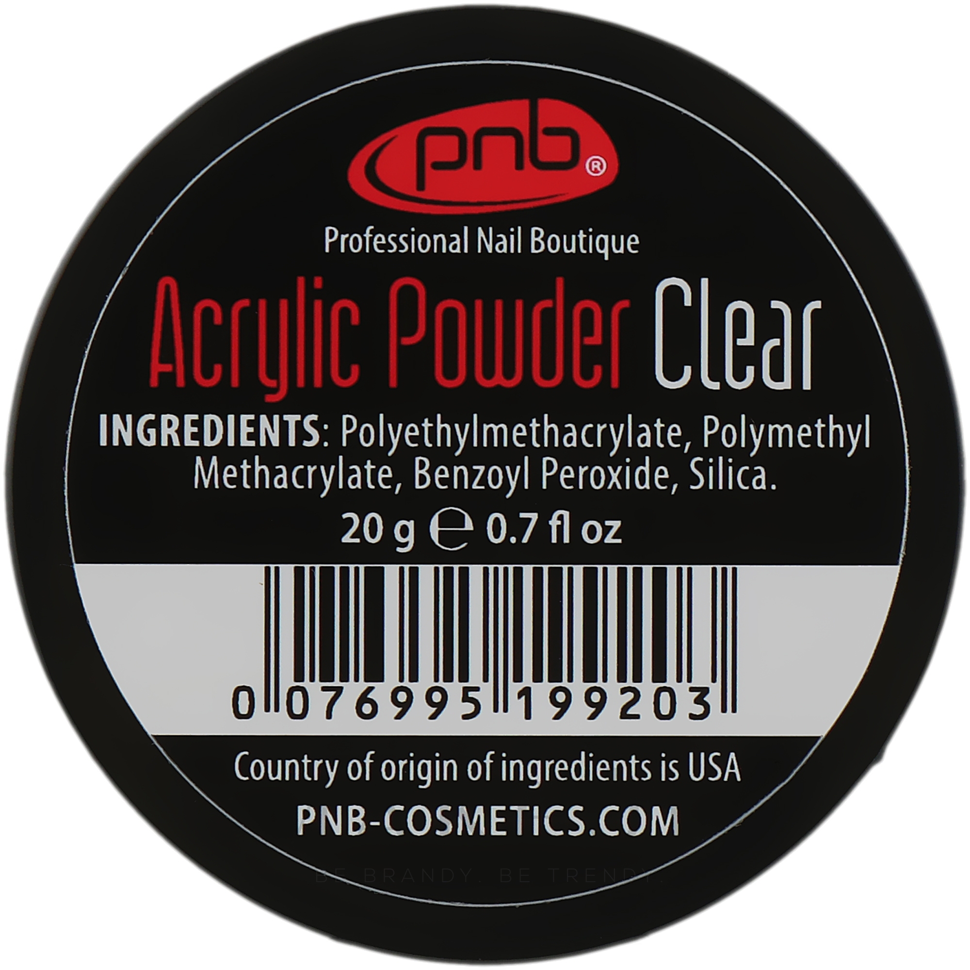 Acrylpuder transparent - PNB Acrylic Powder Clear — Bild 20 g