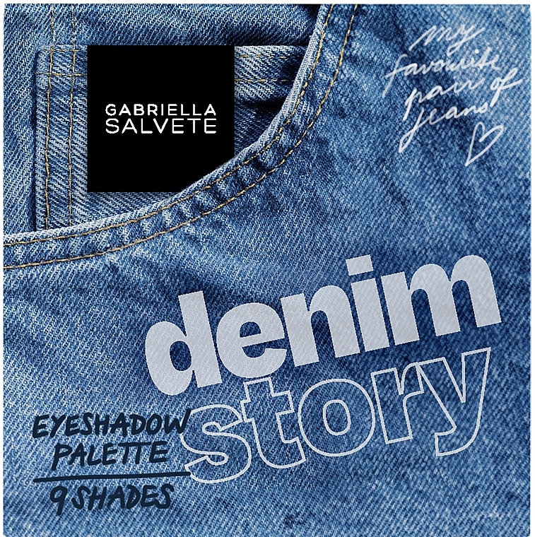 Lidschattenpalette - Gabriella Salvete Denim Story Eyeshadow Palette  — Bild N2