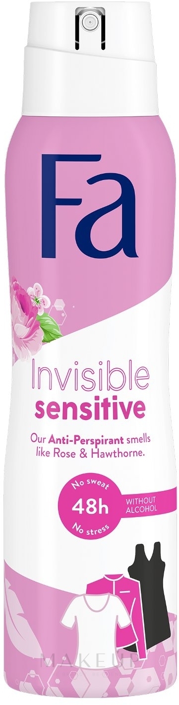 Deospray Antitranspirant - Fa Invisible Sensitive Deodorant — Foto 150 ml
