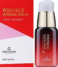 Nährendes Anti-Falten Liftingserum für das Gesicht mit rotem Ginsengextrakt - The Skin House Wrinkle Supreme Serum — Bild N2