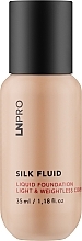 Düfte, Parfümerie und Kosmetik Foundation mit satiniertem Finish - LN Pro Silk Fluid Liquid Foundation Light & Weightless Cover 