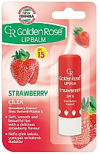 Lippenbalsam - Golden Rose Lip Balm Strawberry SPF15 — Bild N1