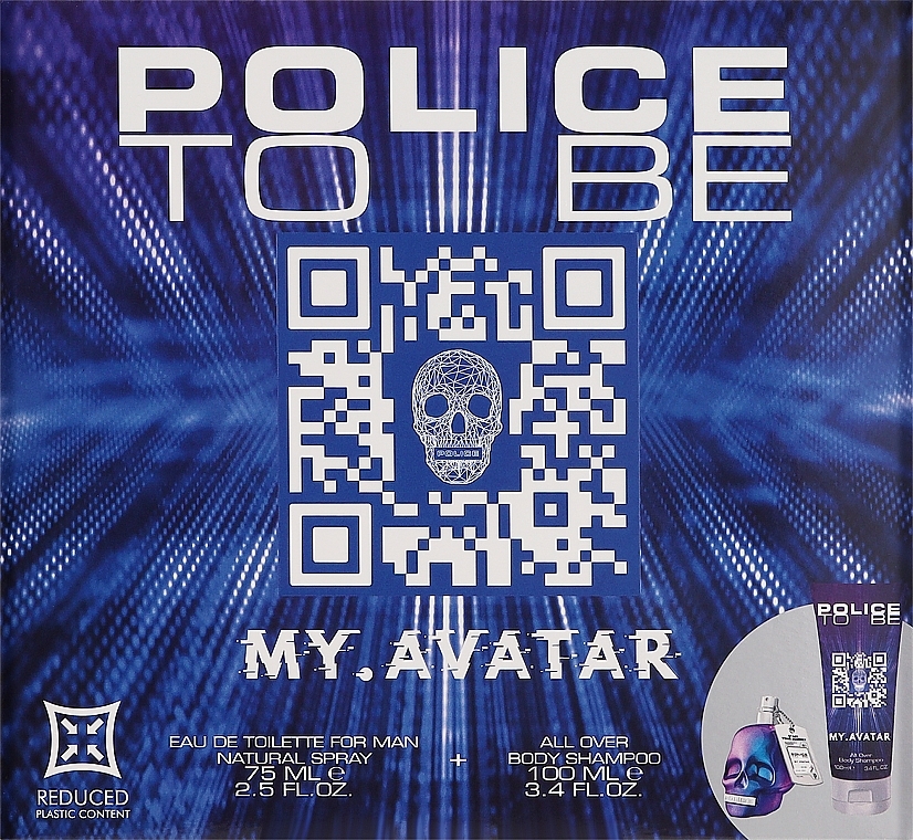 Duftset (Eau de Toilette 75ml + Shampoo 100ml)  - Police To Be My Avatar for Man  — Bild N1