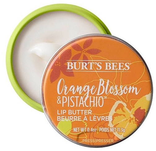 Lippenbutter Orangenblüte und Pistazien - Burt's Bees Orange Blossom & Pistachio Lip Butter — Bild N1