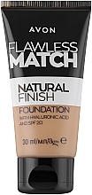 Düfte, Parfümerie und Kosmetik Foundation-Creme mit Hyaluronsäure - Avon Flawless Match Natural Finish Foundation SPF20