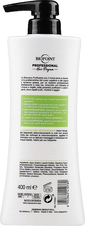 Shampoo für fettiges Haar - Biopoint Shampoo Purificante — Bild N2