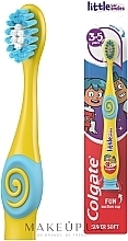 Kinderzahnbürste 3-5 Jahre blau-gelb  - Colgate Little Kids Smiles	 — Bild N3