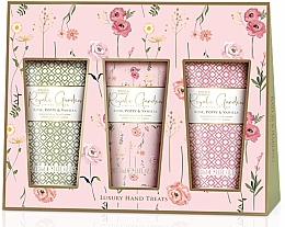 Set - Baylis & Harding Royale Garden Rose, Poppy & Vanilla Luxury Hand Treats Gift Set (h/cr/3x50ml) — Bild N1