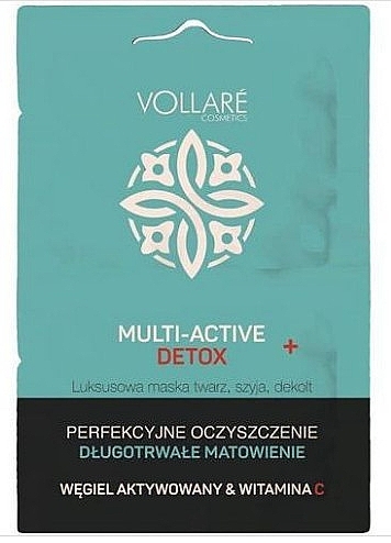 Entgiftende Tuchmaske mit Vitamin C - Vollare Multi-Activ Detox Mask — Bild N2