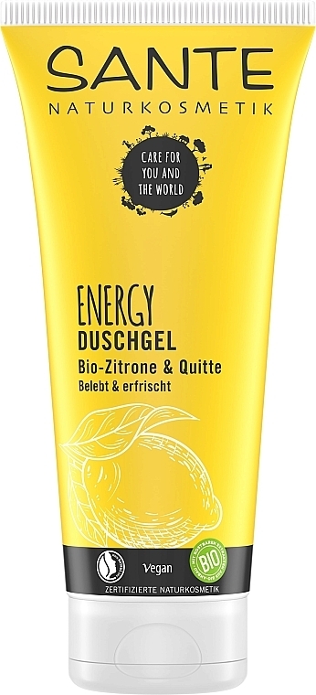 Bio-Duschgel Zitrone und Quitte - Sante Energy Lemon & Quince Shower Gel — Bild N1