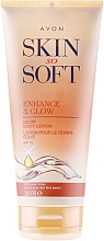 Körperlotion mit Schimmereffekt für helle Hauttöne SPF 15 - Avon Skin So Soft Enhance&Glow Body Lotion Fair — Bild N1