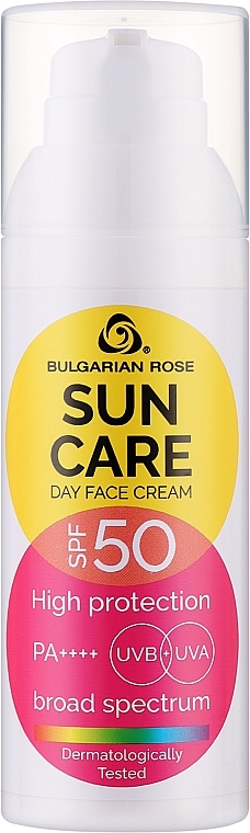 Tagescreme SPF 50 - Bulgarian Rose Sun Care Day Face Cream SPF 50 — Bild N1