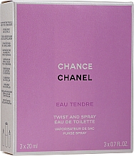 Chanel Chance Eau Tendre - Eau de Toilette (2x20ml Refill + 1x20ml Parfümzerstäuber) — Bild N2