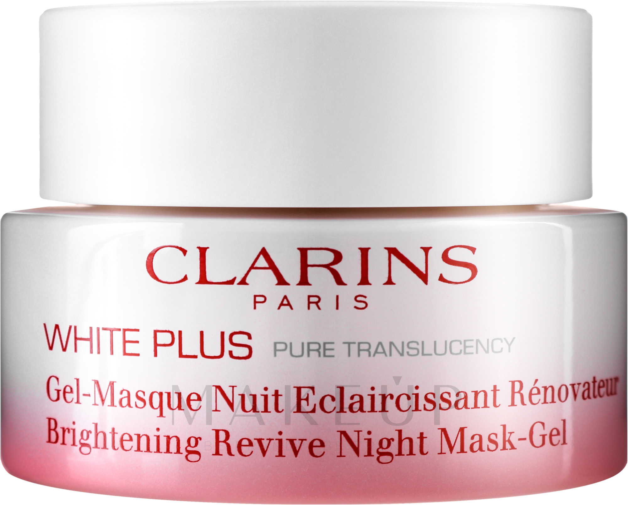 Aufhellende und erneuernde Gesichtsgel-Maske für die Nacht - Clarins White Plus Brightening and Renewing Night Gel-Mask — Bild 50 ml