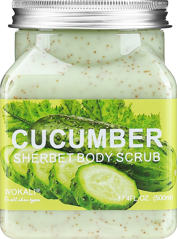 Körperpeeling mit Gurke - Wokali Sherbet Body Scrub Cucumber — Bild N1