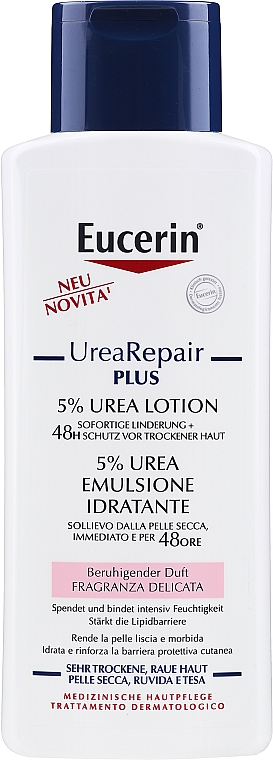 Feuchtigkeitsspendende Körperlotion für trockene Haut mit 5% Urea - Eucerin UreaRepair PLUS Lotion 5% Urea — Bild N1