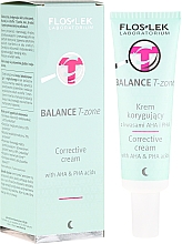 Korrigierende Nachtcreme für die T-Zone mit AHA- und PHA-Säuren - Floslek Balance T-Zone Corrective Cream — Foto N1