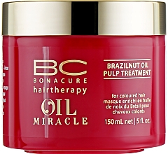 Düfte, Parfümerie und Kosmetik Haarmaske für coloriertes Haar mit Paranussöl - Schwarzkopf Professional Bonacure BC Miracle Brazilnut Oil Pulp Treatment