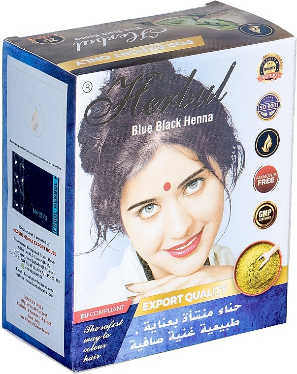 Henna für Haare blau-schwarz - Herbul Blue Black Henna — Bild N2