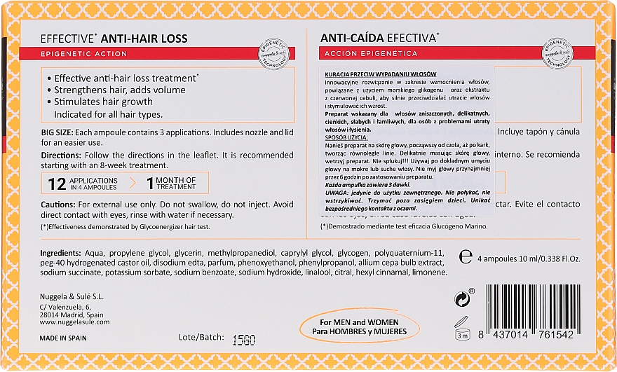 Anti-Haarausfall Kur Ampullen - Nuggela & Sule' Anti Hair Loss — Bild N4