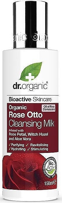 Reinigungsmilch Rose Otto - Dr. Organic Bioactive Skincare Organic Rose Otto Cleansing Milk — Bild N1