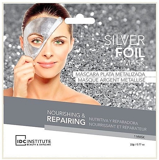 Maske für das Gesicht - IDC Institute Silver Foil Mask — Bild N1