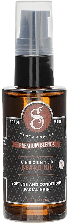 Bartöl parfümfrei - Suavecito Premium Blends Unscented Beard Oil  — Bild N1