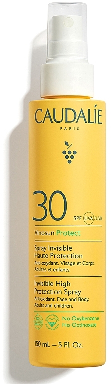 Sonnenschutzspray für Gesicht und Körper - Caudalie Vinosun Protect Spray Invisible SPF30 — Bild N2
