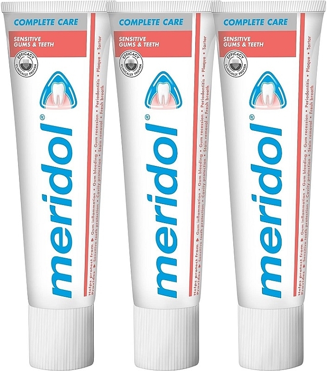 Set - Meridol Complete Care Sensitiv (toothpaste/3x75ml) — Bild N1