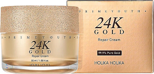 Vitalisierende Gesichtscreme mit Gold - Holika Holika Prime Youth 24K Gold Repair Cream — Bild N2