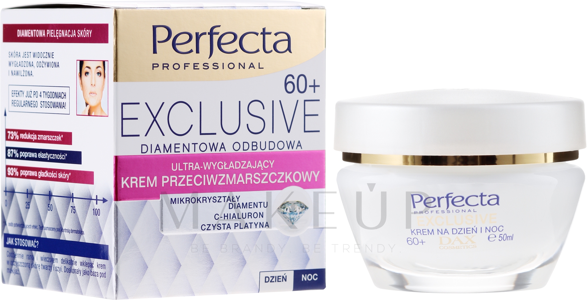 Glättende Anti-Falten Tages- und Nachtcreme 60+ - Perfecta Exclusive Face Cream 60+ — Bild 50 ml