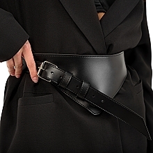 Gürtel aus Öko-Leder Plea Sure schwarz - MAKEUP Women’s PU Leather Belt (1 St.)  — Bild N3