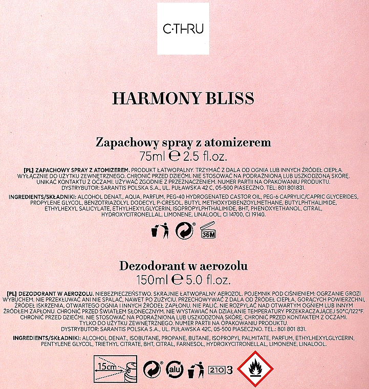 C-Thru Harmony Bliss - Duftset (Körperspray 75ml + Deospray 150ml) — Bild N3