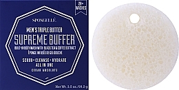 GESCHENK! Getränkter Badeschwamm mit Duschgel - Spogelle Men`s Triple Butter Supreme Buffer Cedar Absolute — Bild N2