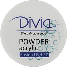 Acrylpulver zur Nagelverlängerung Di1815 - Divia Acrylic Powder Fusion UV/LED — Bild N1