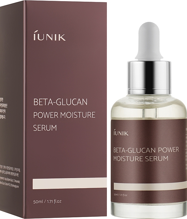 Feuchtigkeitsspendendes und beruhigendes Gesichtsserum mit Beta-Glucan - iUNIK Beta-Glucan Power Moisture Serum — Bild N3