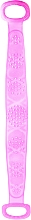 Doppelseitige Reiniguns- und Massagebürste für den Körper aus Silikon rosa - Deni Carte — Bild N1