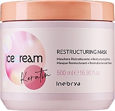 Düfte, Parfümerie und Kosmetik Regenerierende Haarmaske mit Keratin - Inebrya Ice Cream Keratin Restructuring Mask