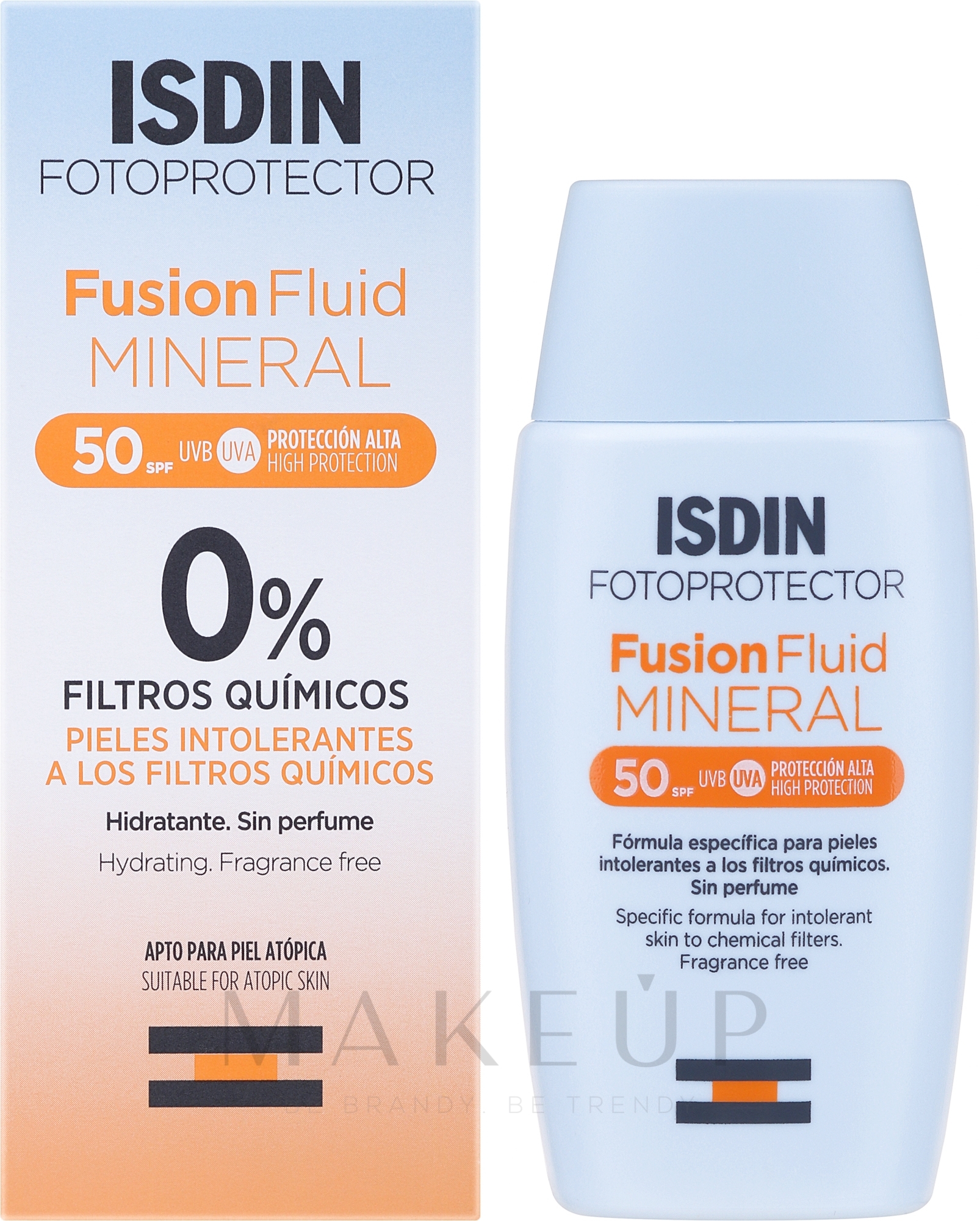 Mineralisches Sonnenfluid SPF50 - Isdin Fusion Fluid Mineral — Bild 50 ml