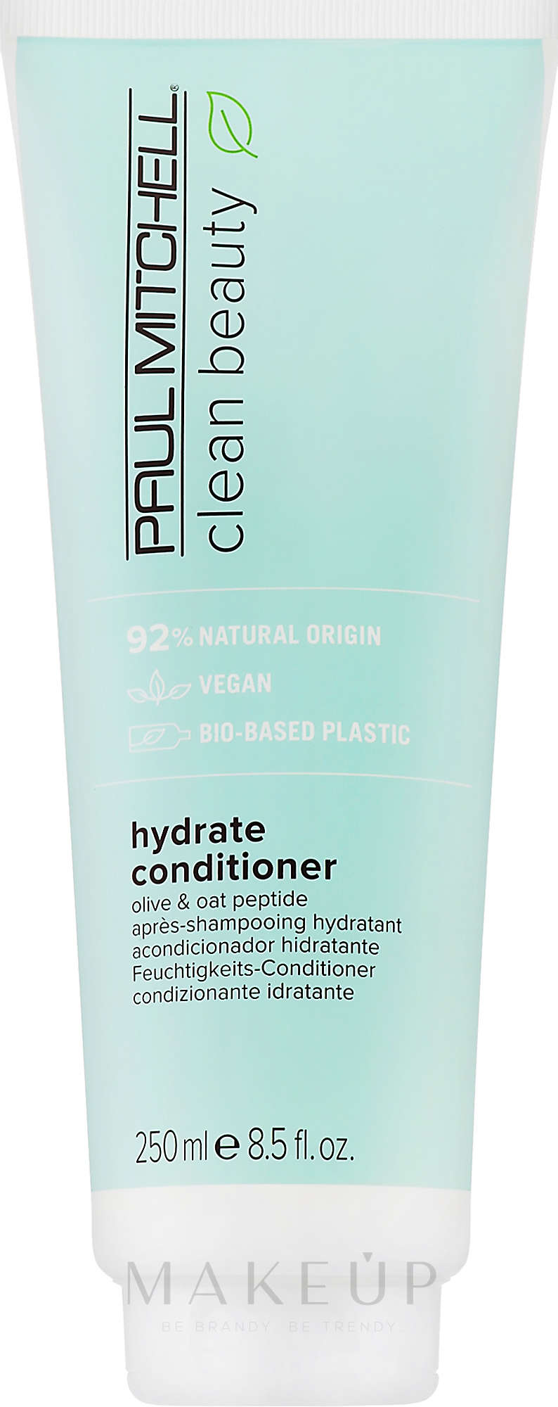 Feuchtigkeitsspendender Conditioner mit Oliven und Haferpeptid - Paul Mitchell Clean Beauty Hydrate Conditioner — Bild 250 ml
