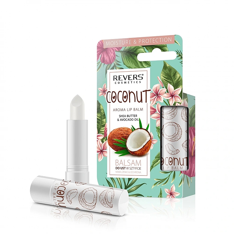 Lippenbalsam mit Kokosöl - Revers Cosmetics Lip Balm Coconut — Bild N1