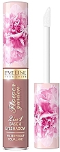 Düfte, Parfümerie und Kosmetik Flüssiger Lidschatten - Eveline Cosmetics Flower Garden 2in1 Base & Eyeshadow