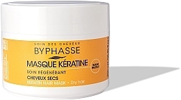 Maske für trockenes und erschöpftes Haar mit Olive, Shea und Argan - Byphasse Keratin Hair Mask — Bild N2