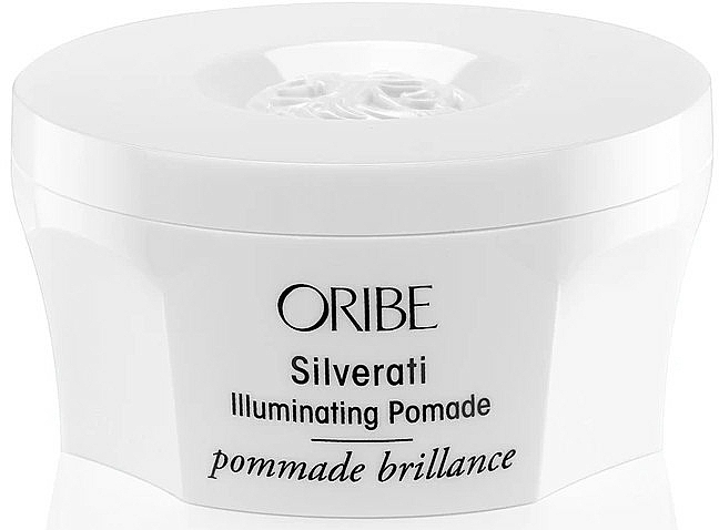 Haarstyling-Pomade für graues und weißes Haar mit Silberpigmente für Glanzeffekt - Oribe Silverati Illuminating Pomade — Bild N1